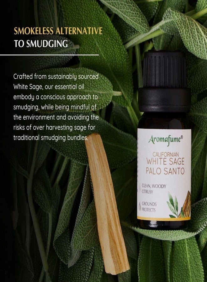 Aromafume White Sage & Palo Santo Essential Oil Diffuser Blend by Aromafume | 3x10ml/0.33 fl oz | Aromatherapy Oil for Cleansing Negative Energy & Protection | Ethically sourced| Sage Oil for Smokeless Smudging - Image 3
